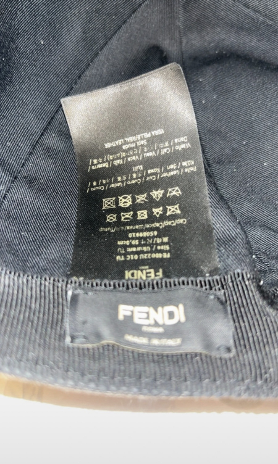 Casquette Fendi Visière